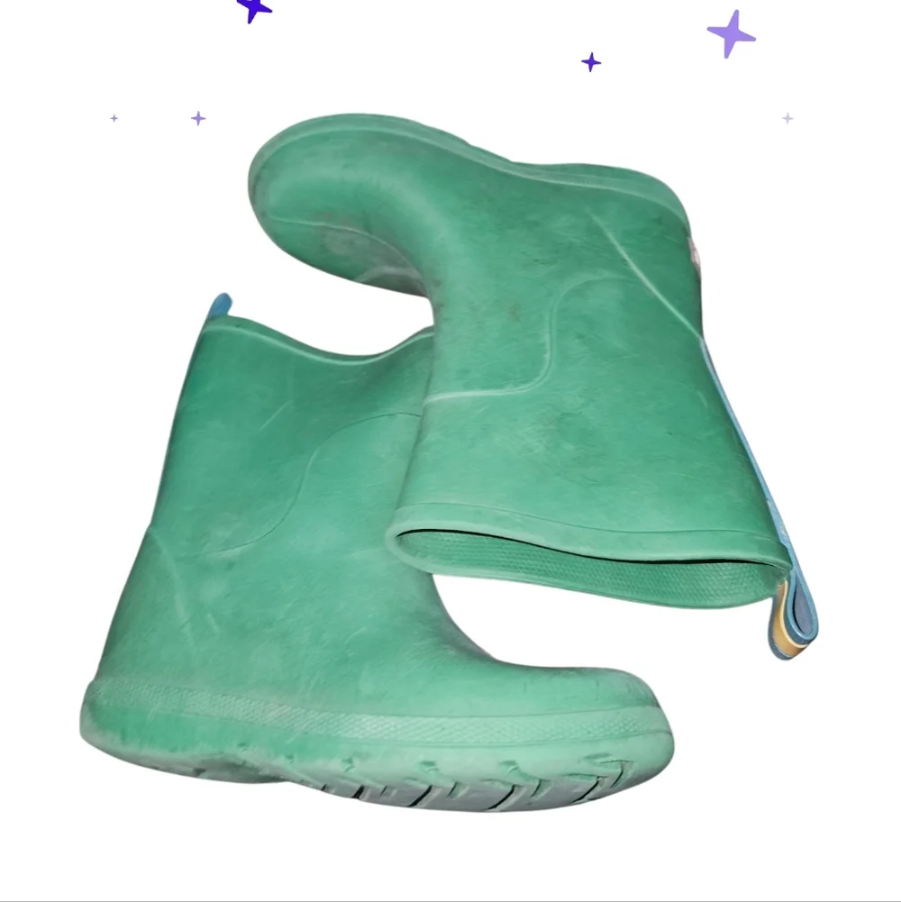 Totes Green Rubber Ankle Boots